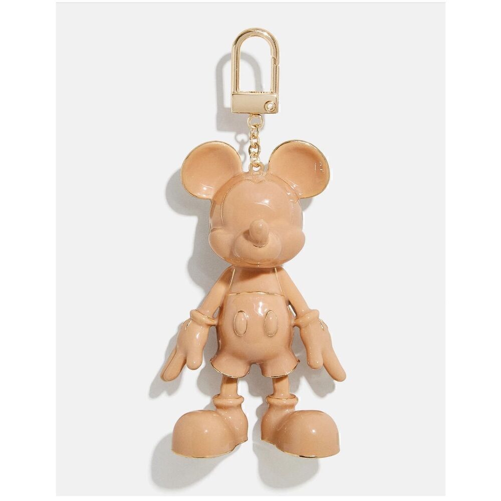 Disney x baublebar Mickey Mouse shiny nude skin beige tan Bag Charm/keychain - Picture 2 of 3